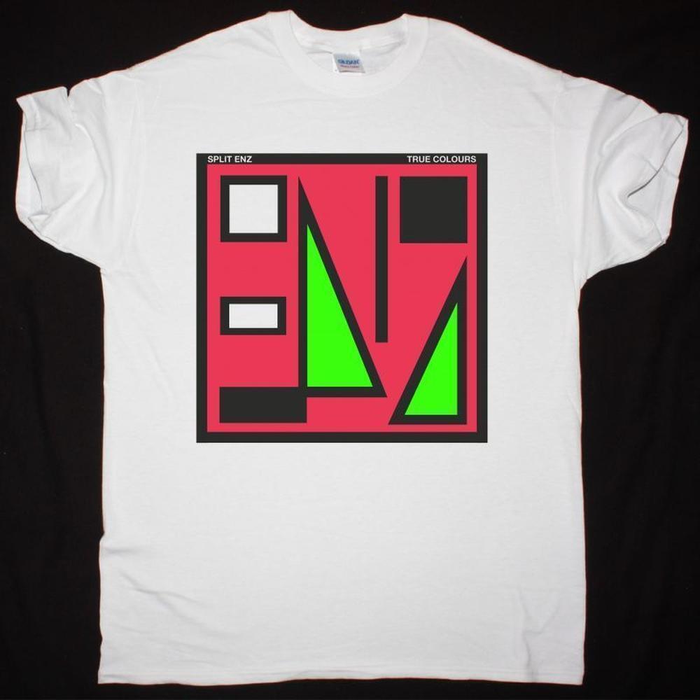 Split Enz True Colours White Retro Graphic Unisex T-Shirt